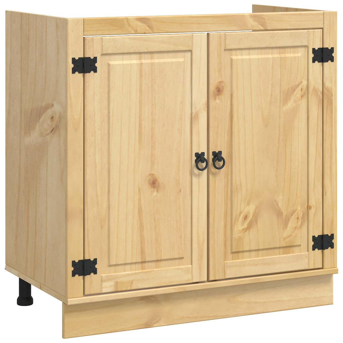 Kabinet SKI HonningBrun 80 x 46 x 81 cm Massiv fyrretræ