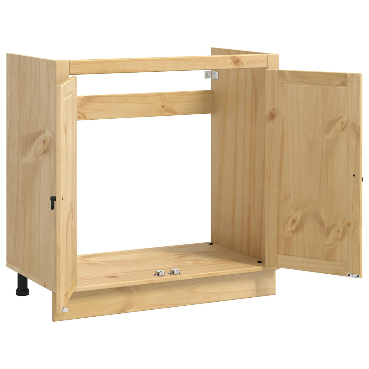Kabinet SKI HonningBrun 80 x 46 x 81 cm Massiv fyrretræ