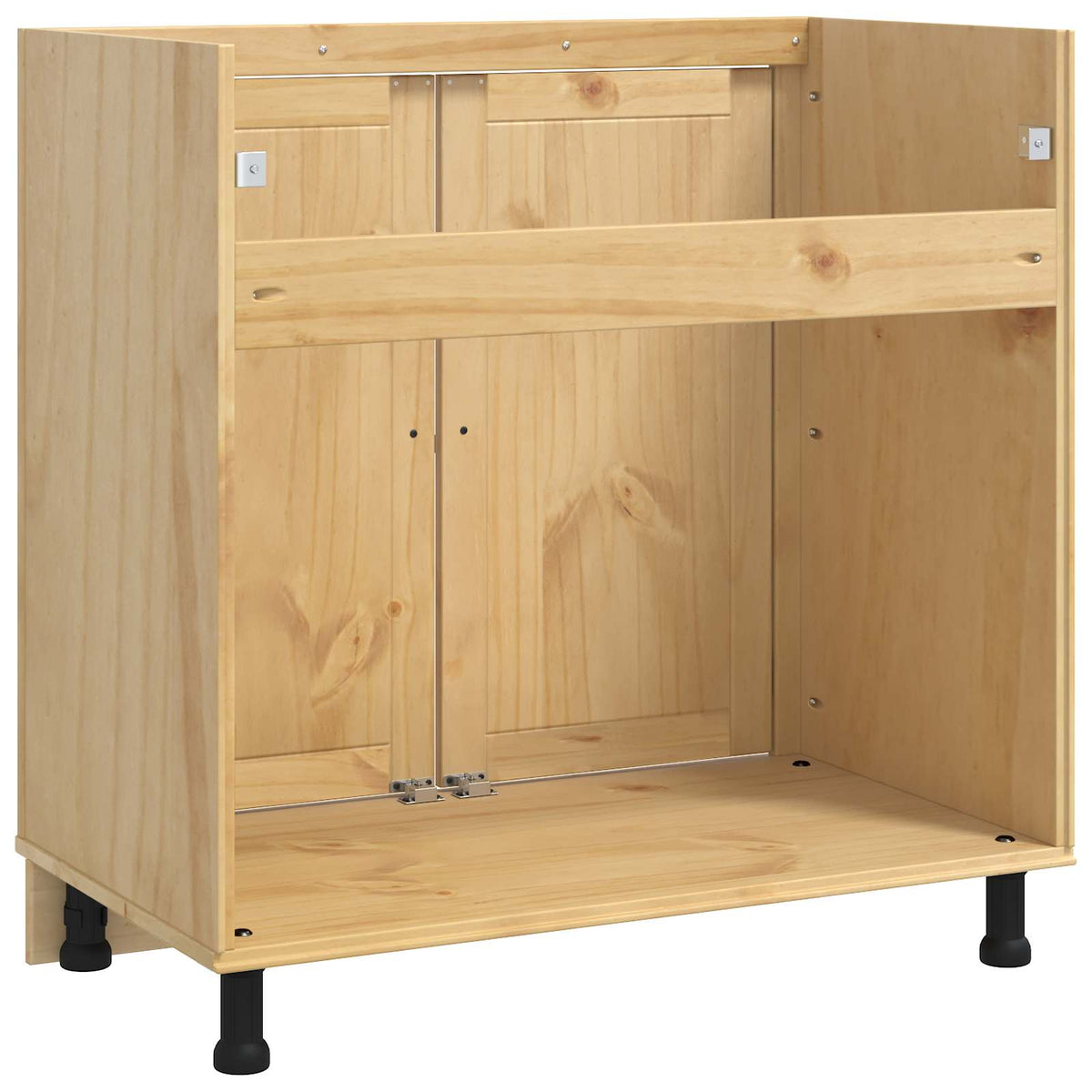 Kabinet SKI HonningBrun 80 x 46 x 81 cm Massiv fyrretræ