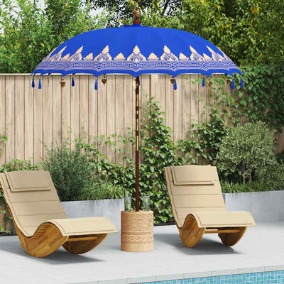 Balinesisk Parasol Blå 215 x 215 x 260 cm