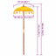 Balinesisk Parasol 125 x 125 x 260 cm