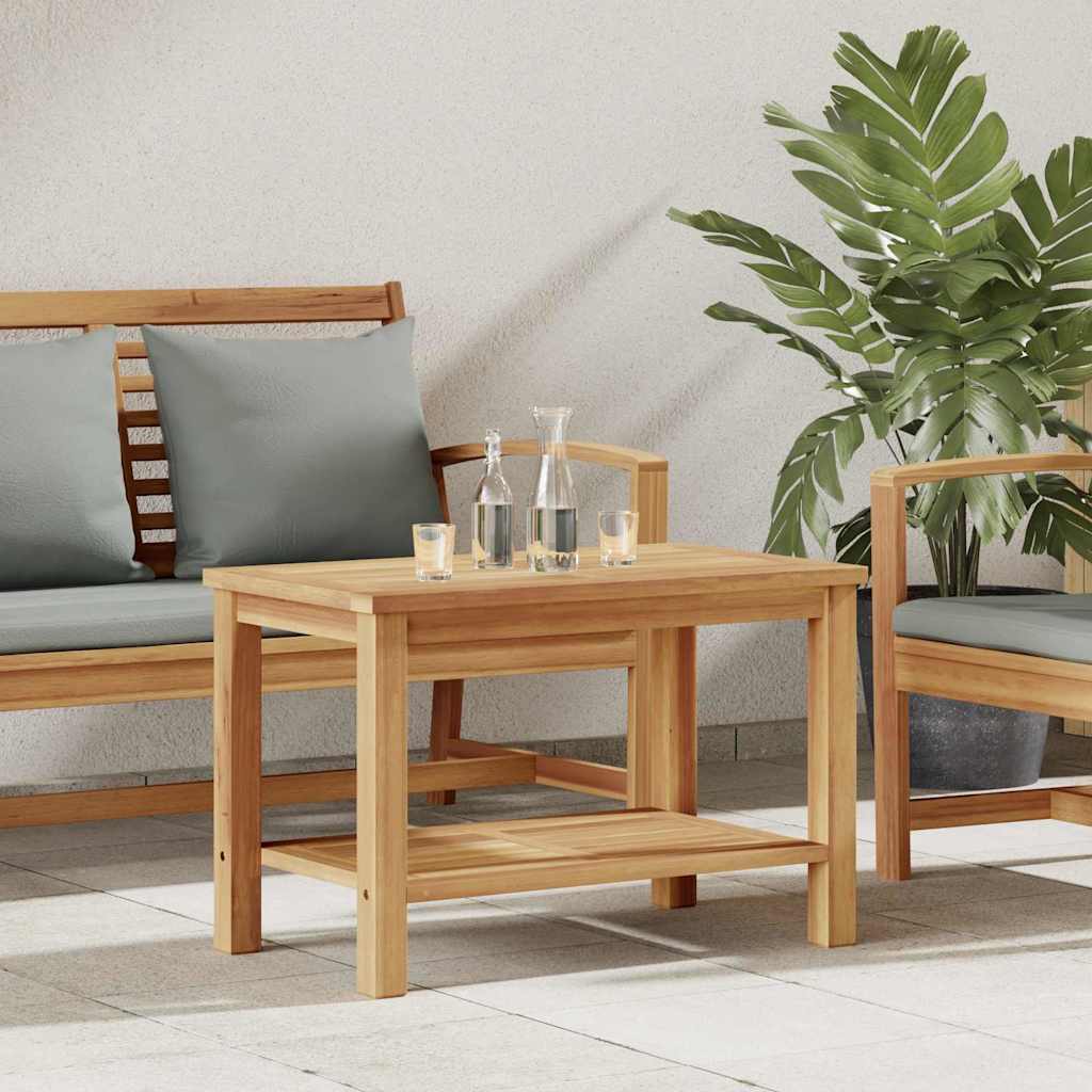 Sofabord med opbevaring Brun 70 x 40 x 45 cm Massiv Teaktræ