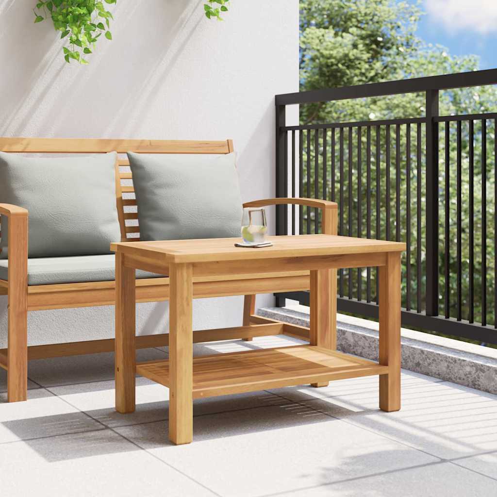 Sofabord med opbevaring Brun 70 x 40 x 45 cm Massiv Teaktræ