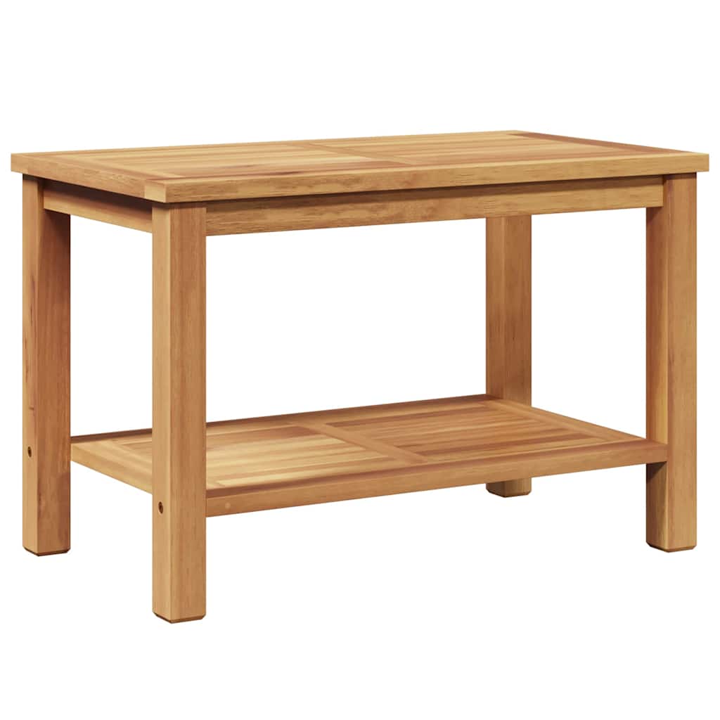 Sofabord med opbevaring Brun 70 x 40 x 45 cm Massiv Teaktræ
