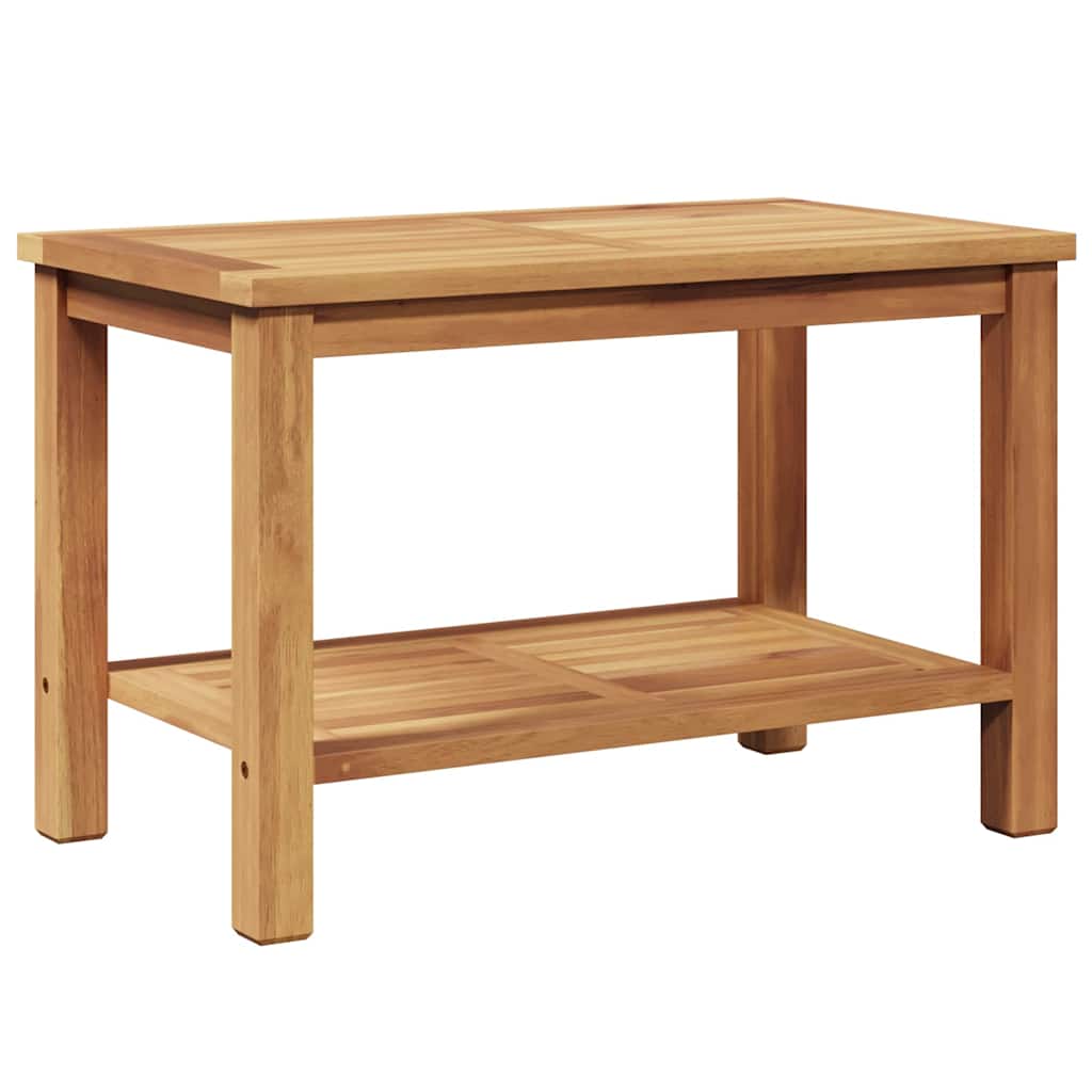 Sofabord med opbevaring Brun 70 x 40 x 45 cm Massiv Teaktræ