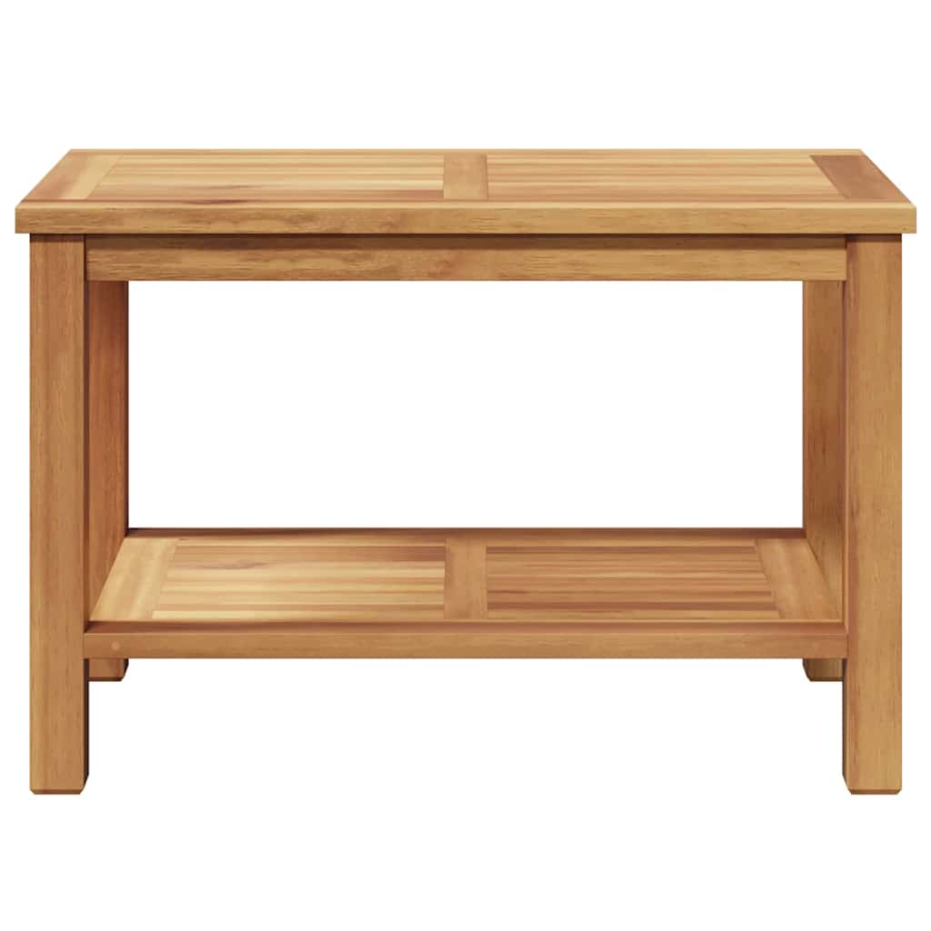 Sofabord med opbevaring Brun 70 x 40 x 45 cm Massiv Teaktræ