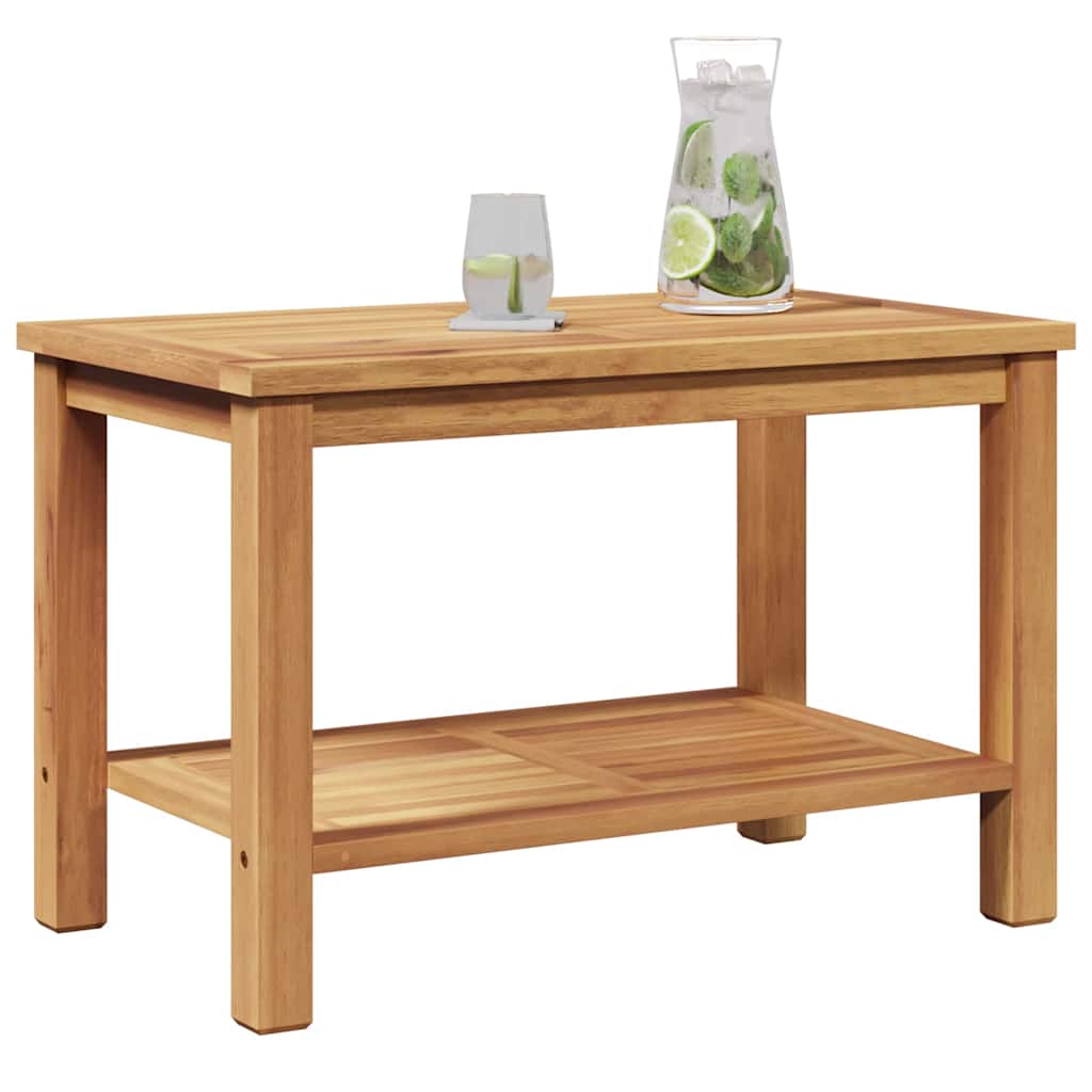 Sofabord med opbevaring Brun 70 x 40 x 45 cm Massiv Teaktræ