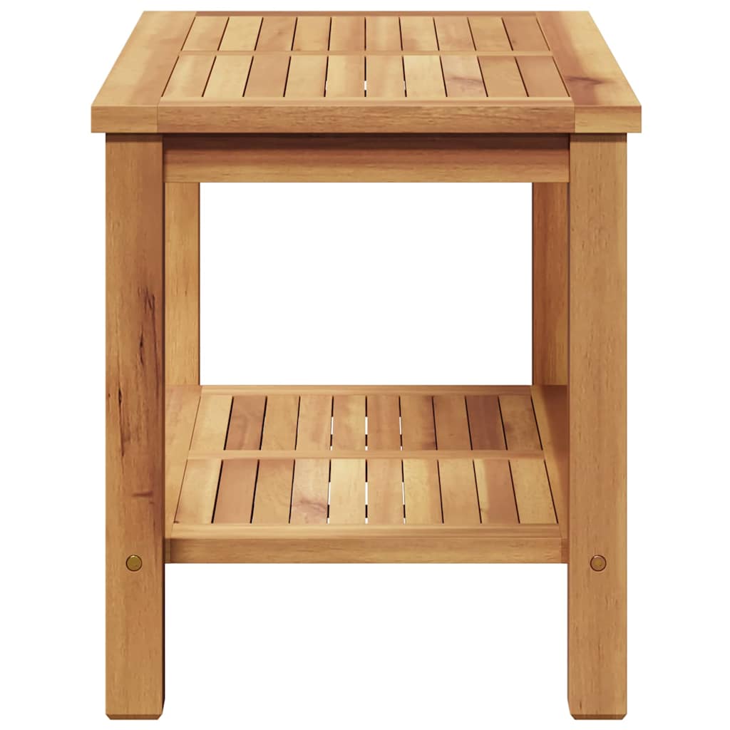 Sofabord med opbevaring Brun 70 x 40 x 45 cm Massiv Teaktræ