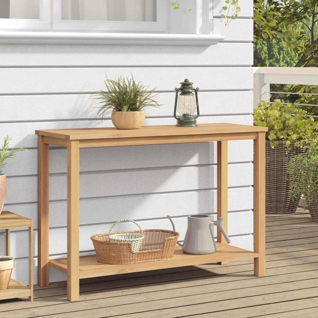 Konsolbord med opbevaring Brun 110 x 40 x 75 cm Massiv Teaktræ