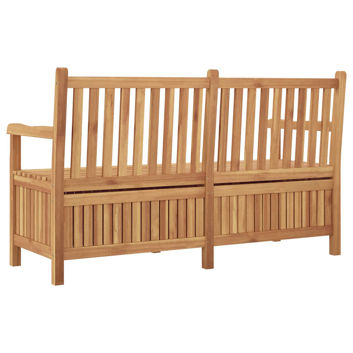 Havebænk med opbevaring med dør 150 x 60 x 90 cm Massiv Teaktræ