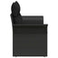 Havemøbelsofa med pude Sort 141 x 62 x 69cm polyrattan