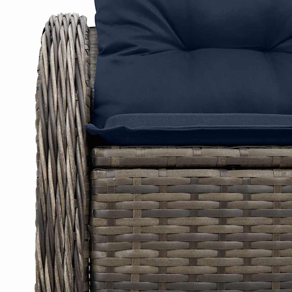 Havemøbelsofa med pude 121 x 62 x 69 cm polyrattan