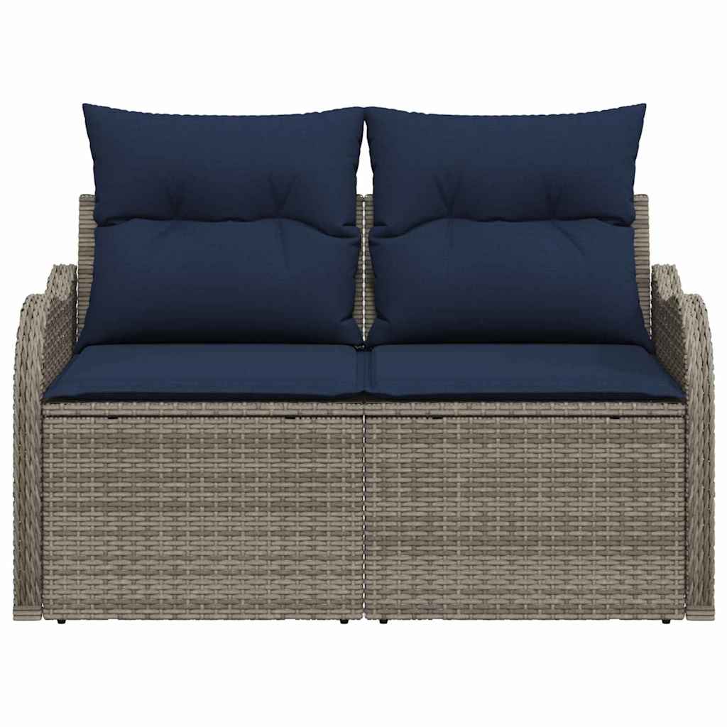 Havemøbelsofa med pude 121 x 62 x 69 cm polyrattan