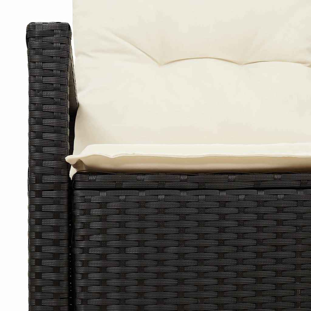 Havemøbelsofa med pude 120 x 62 x 69 cm polyrattan