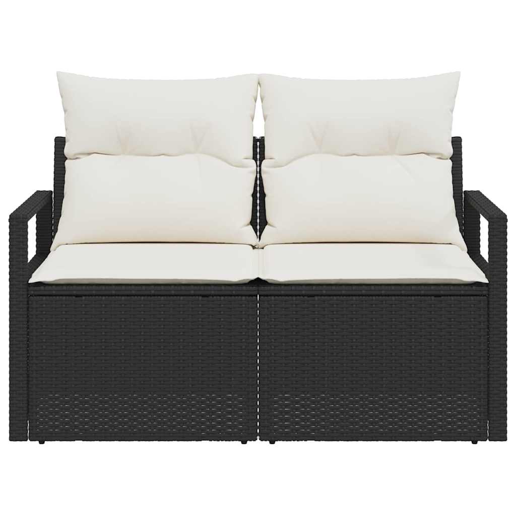 Havemøbelsofa med pude 120 x 62 x 69 cm polyrattan