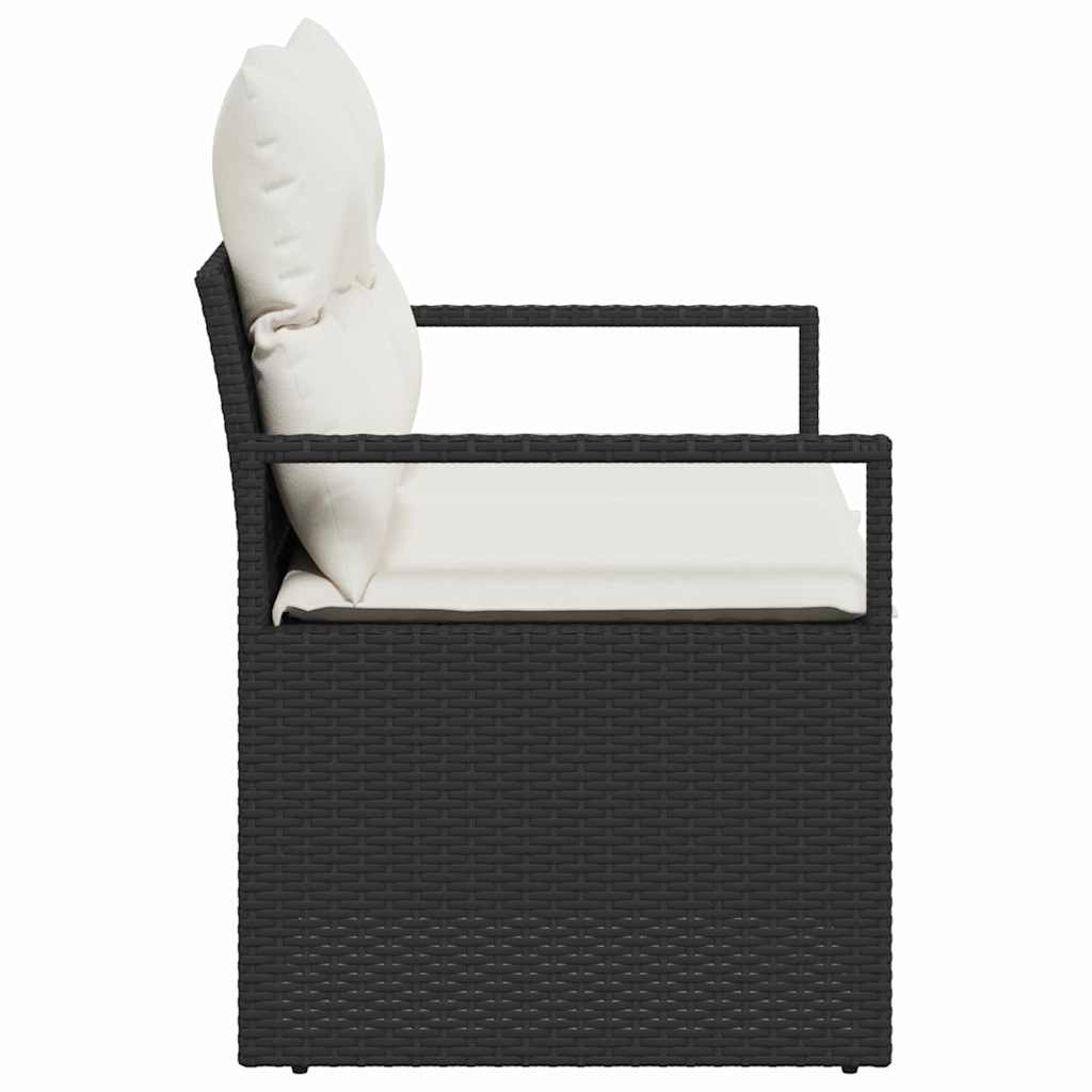 Havemøbelsofa med pude 120 x 62 x 69 cm polyrattan