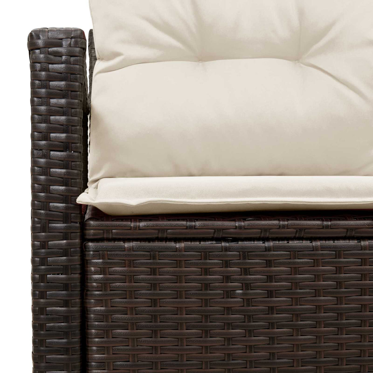 Havemøbelsofa med pude 120 x 62 x 69 cm polyrattan