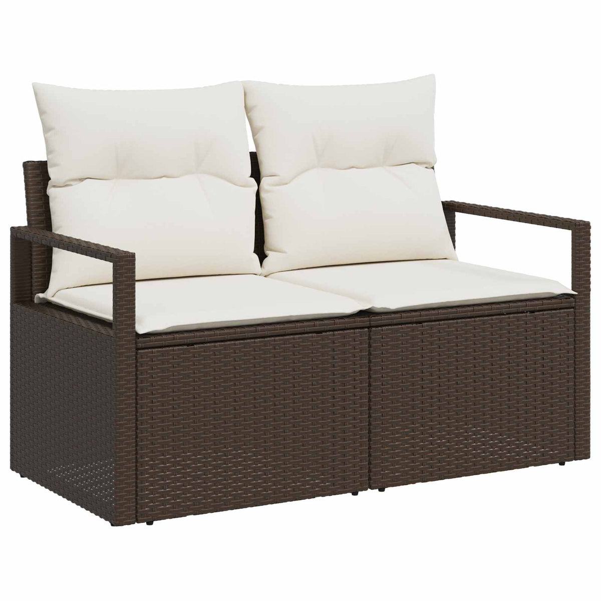 Havemøbelsofa med pude 120 x 62 x 69 cm polyrattan