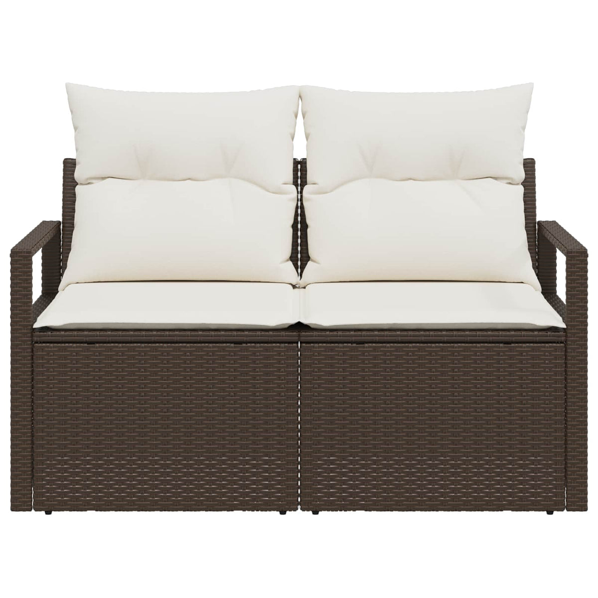 Havemøbelsofa med pude 120 x 62 x 69 cm polyrattan