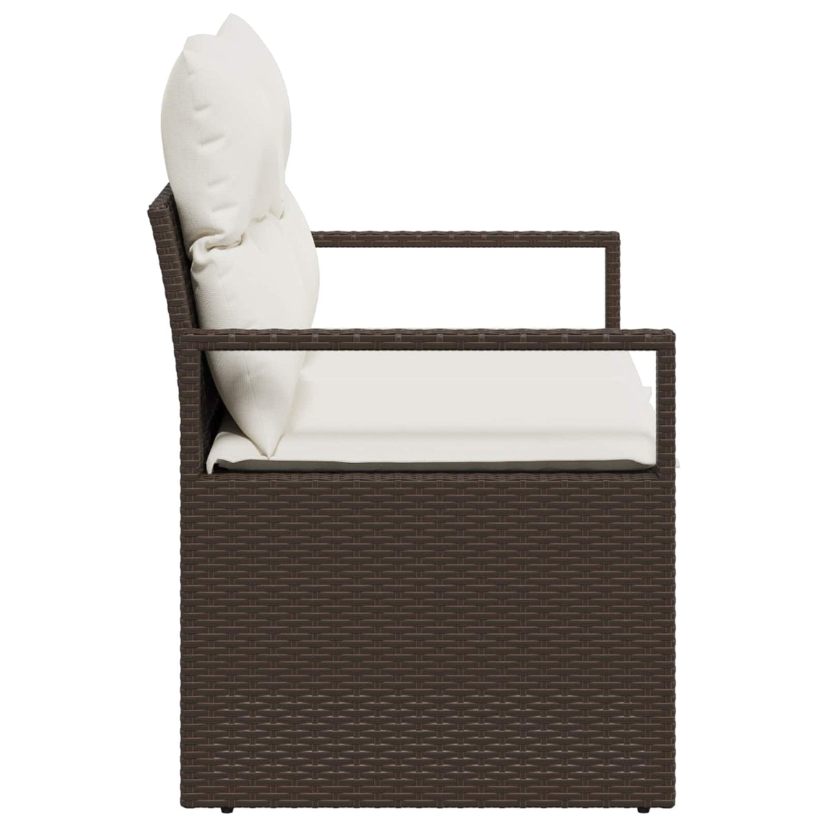 Havemøbelsofa med pude 120 x 62 x 69 cm polyrattan