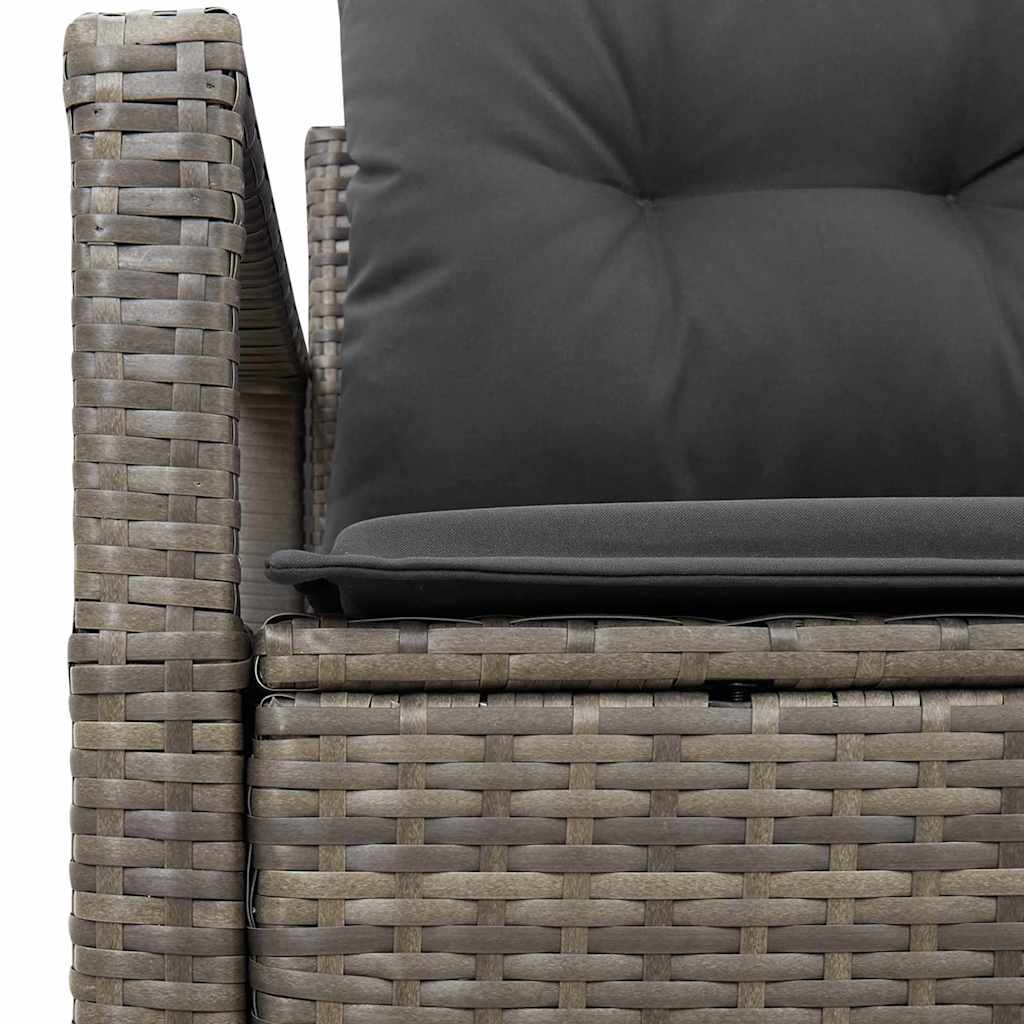 Havemøbelsofa med pude 120 x 62 x 69 cm polyrattan