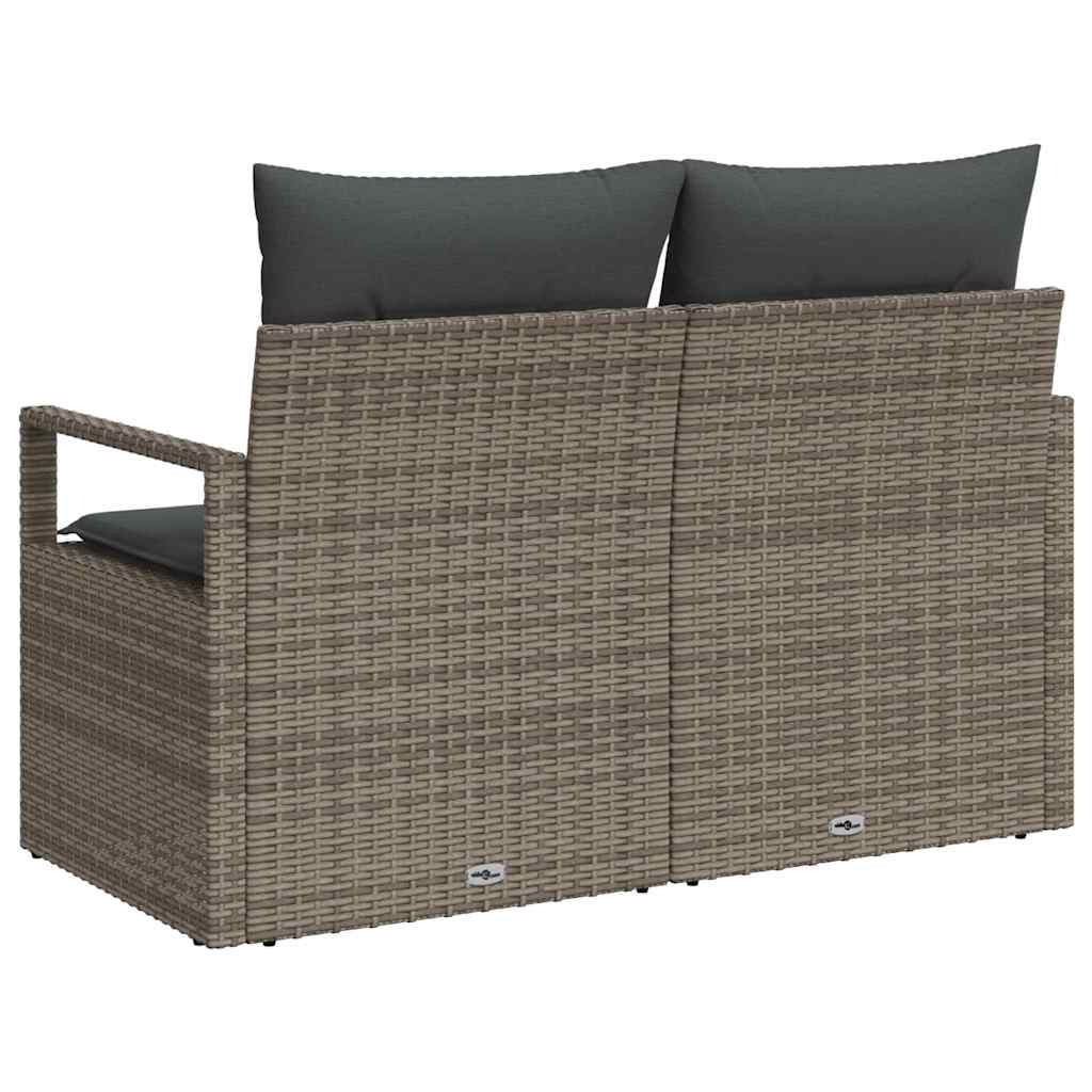 Havemøbelsofa med pude 120 x 62 x 69 cm polyrattan