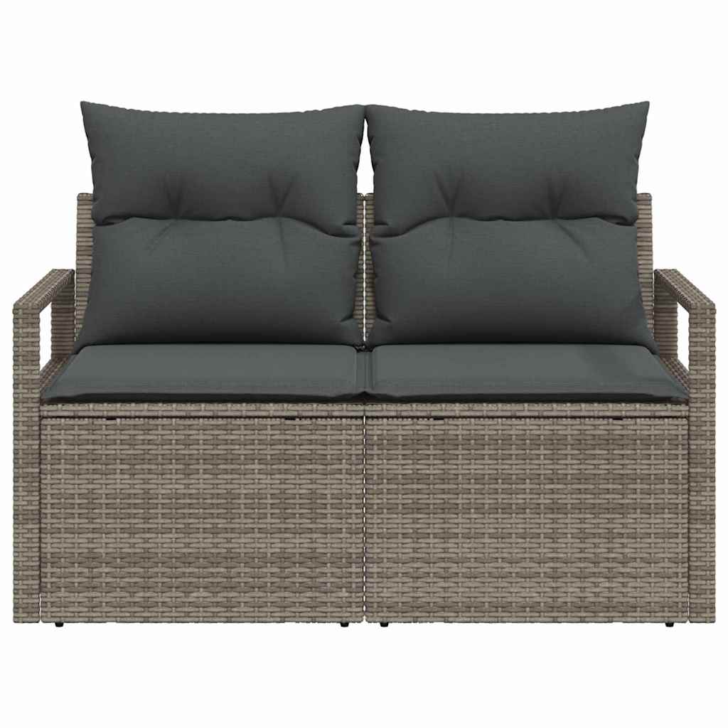 Havemøbelsofa med pude 120 x 62 x 69 cm polyrattan