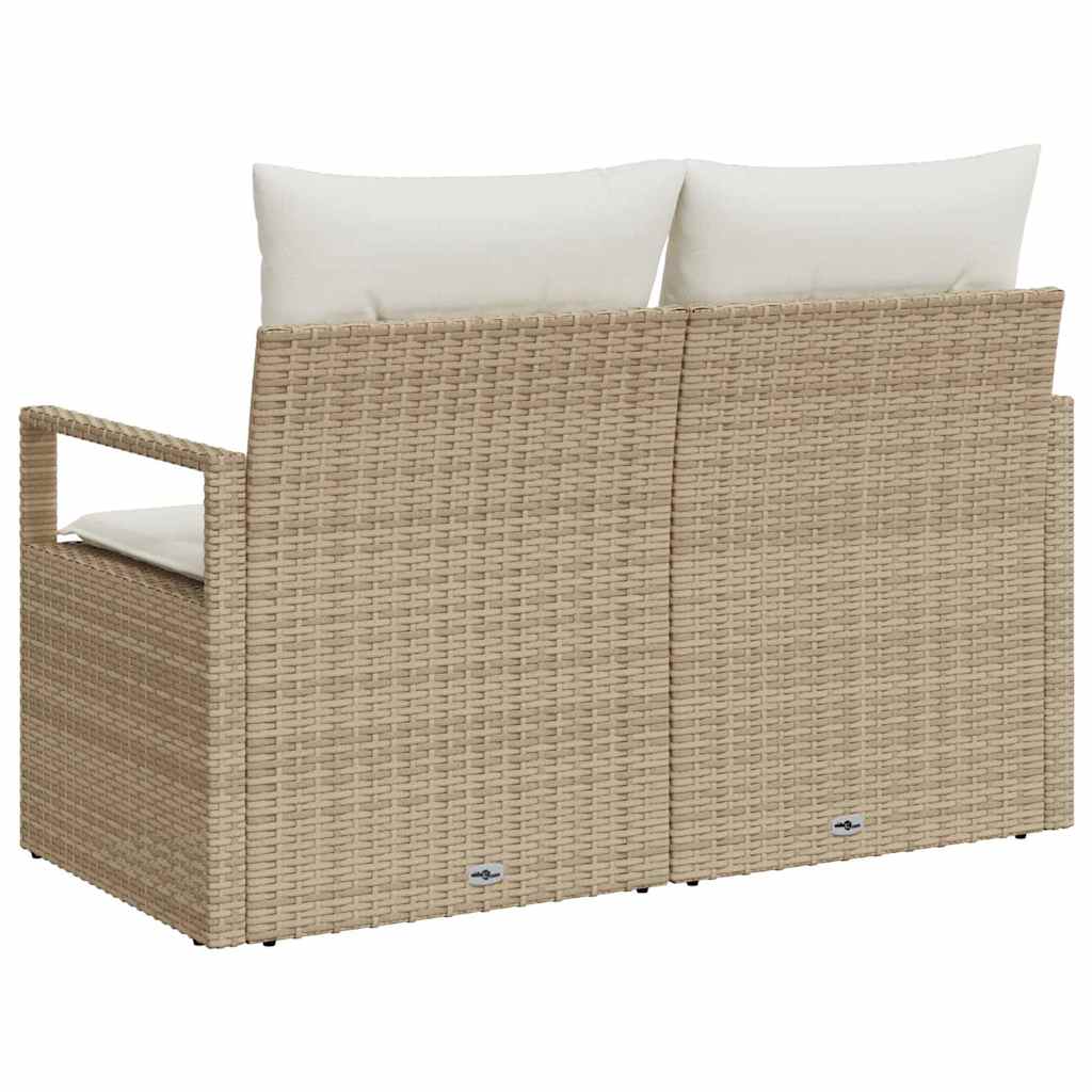 Havemøbelsofa med pude 120 x 62 x 69 cm polyrattan