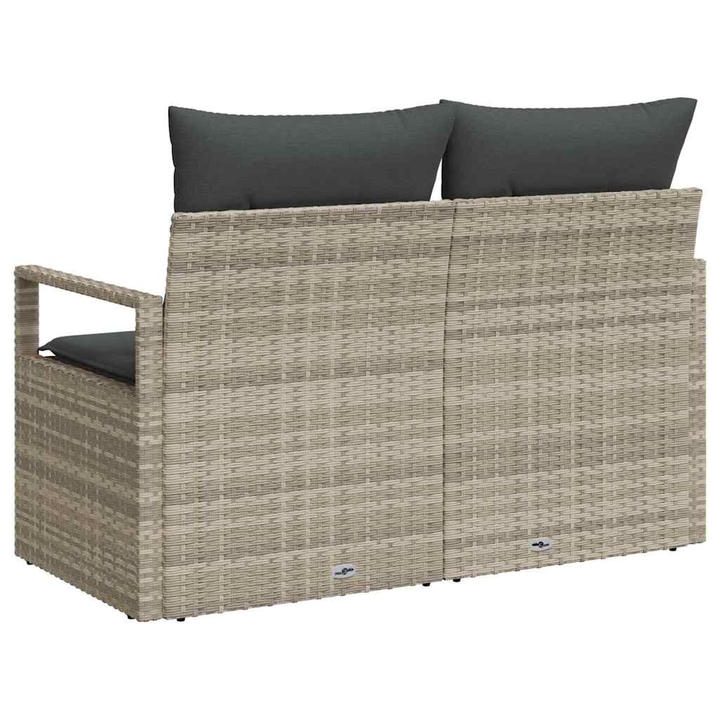 Havemøbelsofa med pude 120 x 62 x 69 cm polyrattan