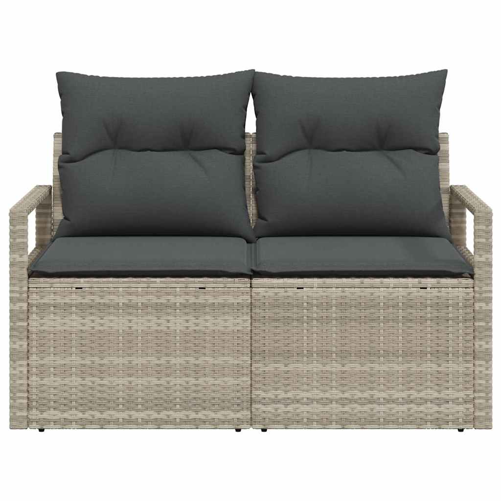 Havemøbelsofa med pude 120 x 62 x 69 cm polyrattan