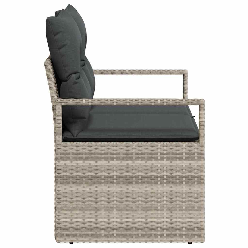 Havemøbelsofa med pude 120 x 62 x 69 cm polyrattan