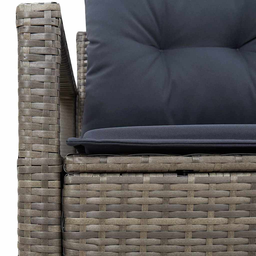 Havemøbelsofa med pude 120 x 62 x 69 cm polyrattan