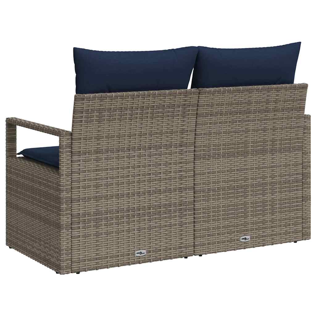 Havemøbelsofa med pude 120 x 62 x 69 cm polyrattan
