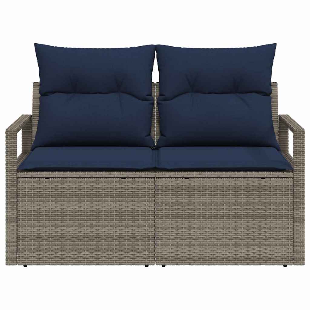 Havemøbelsofa med pude 120 x 62 x 69 cm polyrattan