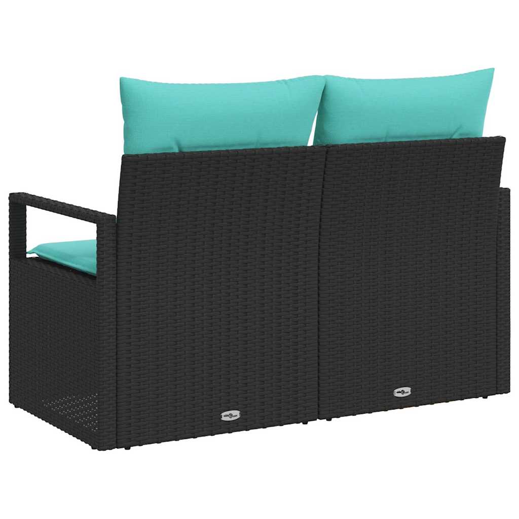 Havemøbelsofa med pude 120 x 62 x 69 cm polyrattan