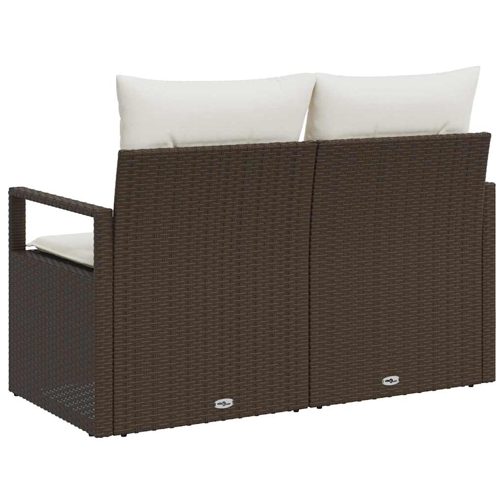 Havemøbelsofa med pude 120 x 62 x 69 cm polyrattan