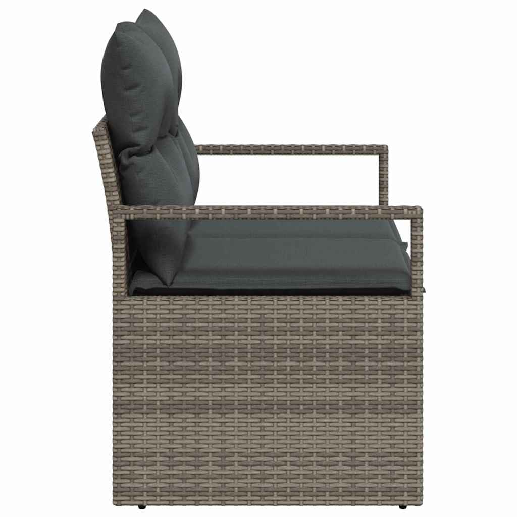 Havemøbelsofa med pude 120 x 62 x 69 cm polyrattan