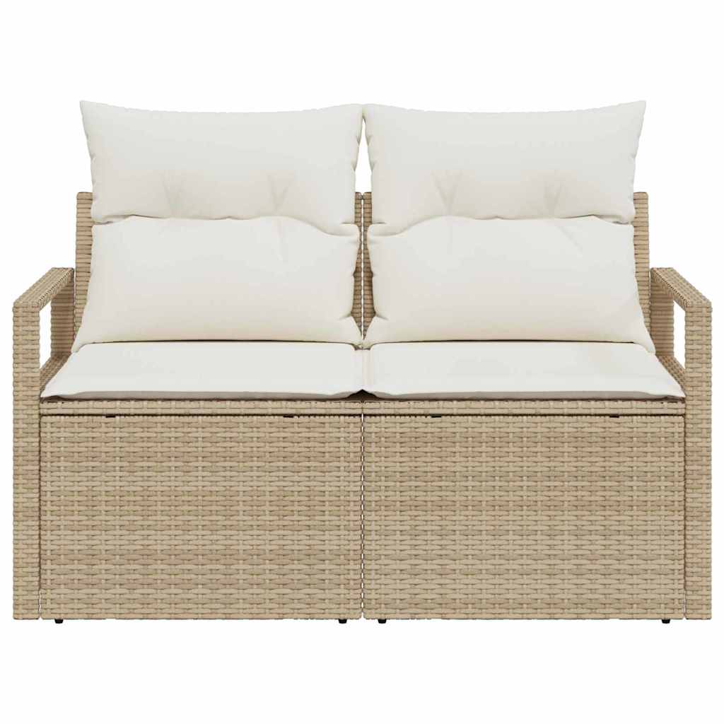 Havemøbelsofa med pude 120 x 62 x 69 cm polyrattan
