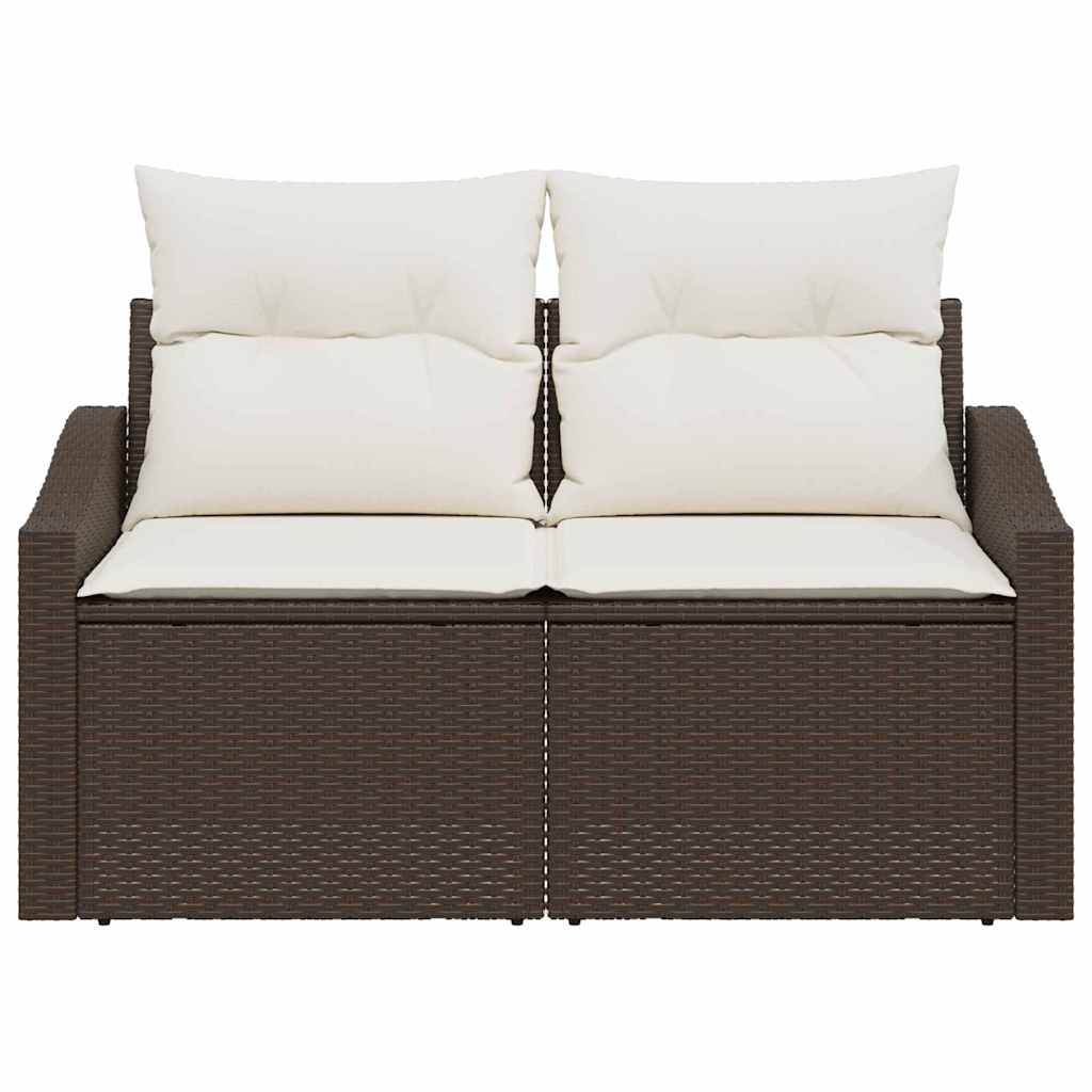 Havemøbelsofa med pude 123 x 62 x 69 cm polyrattan