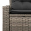 Havemøbelsofa med pude 123 x 62 x 69 cm polyrattan