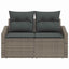 Havemøbelsofa med pude 123 x 62 x 69 cm polyrattan