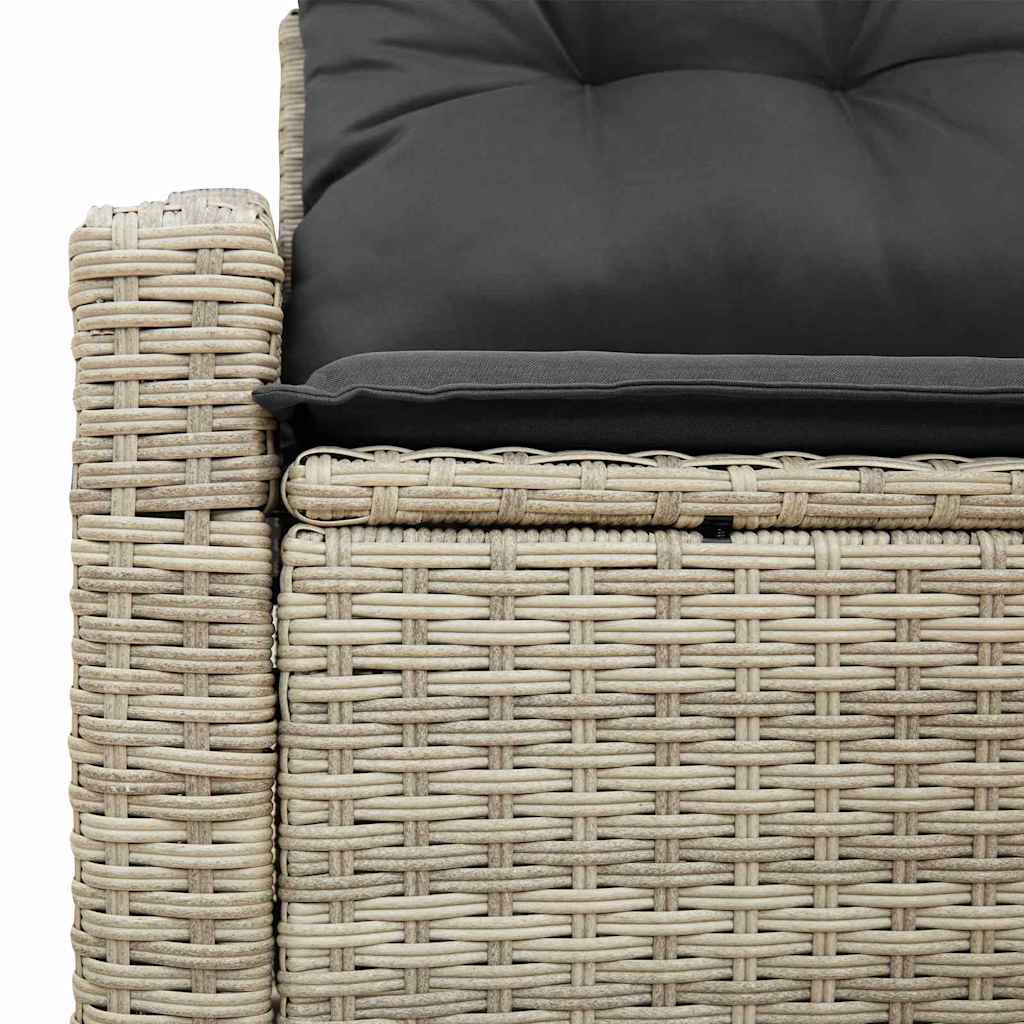 Havemøbelsofa med pude 123 x 62 x 69 cm polyrattan