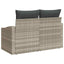 Havemøbelsofa med pude 123 x 62 x 69 cm polyrattan
