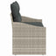 Havemøbelsofa med pude 123 x 62 x 69 cm polyrattan
