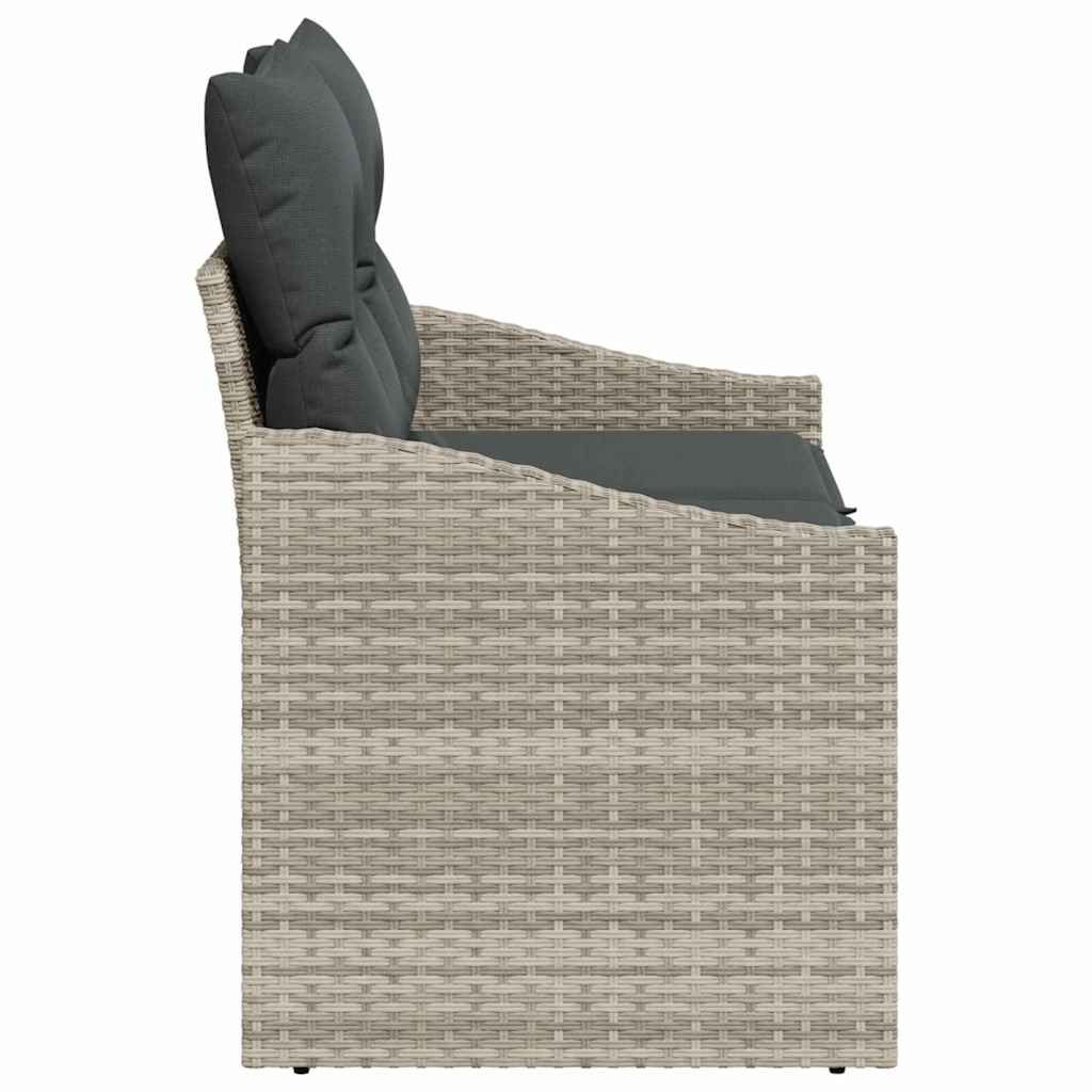 Havemøbelsofa med pude 123 x 62 x 69 cm polyrattan