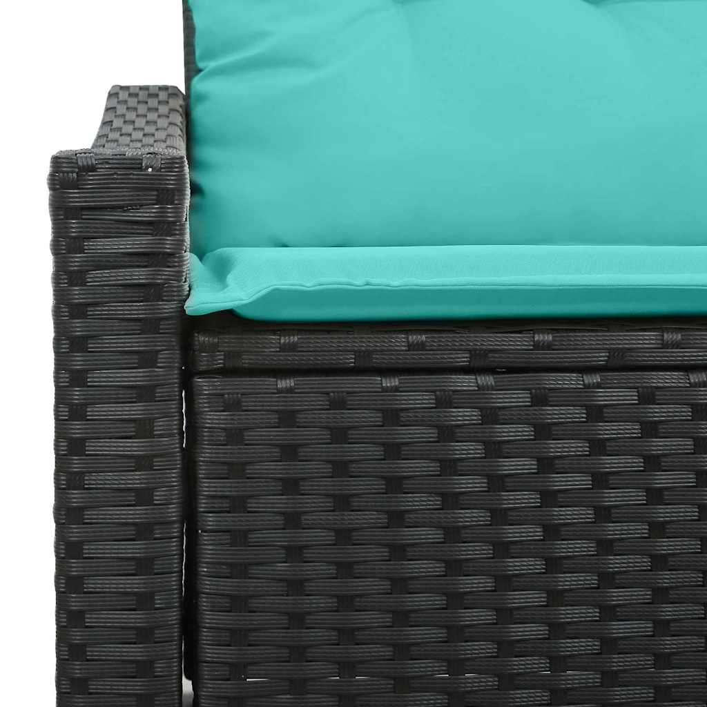 Havemøbelsofa Grå 123 x 62 x 69cm polyrattan