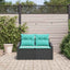 Havemøbelsofa Grå 123 x 62 x 69cm polyrattan