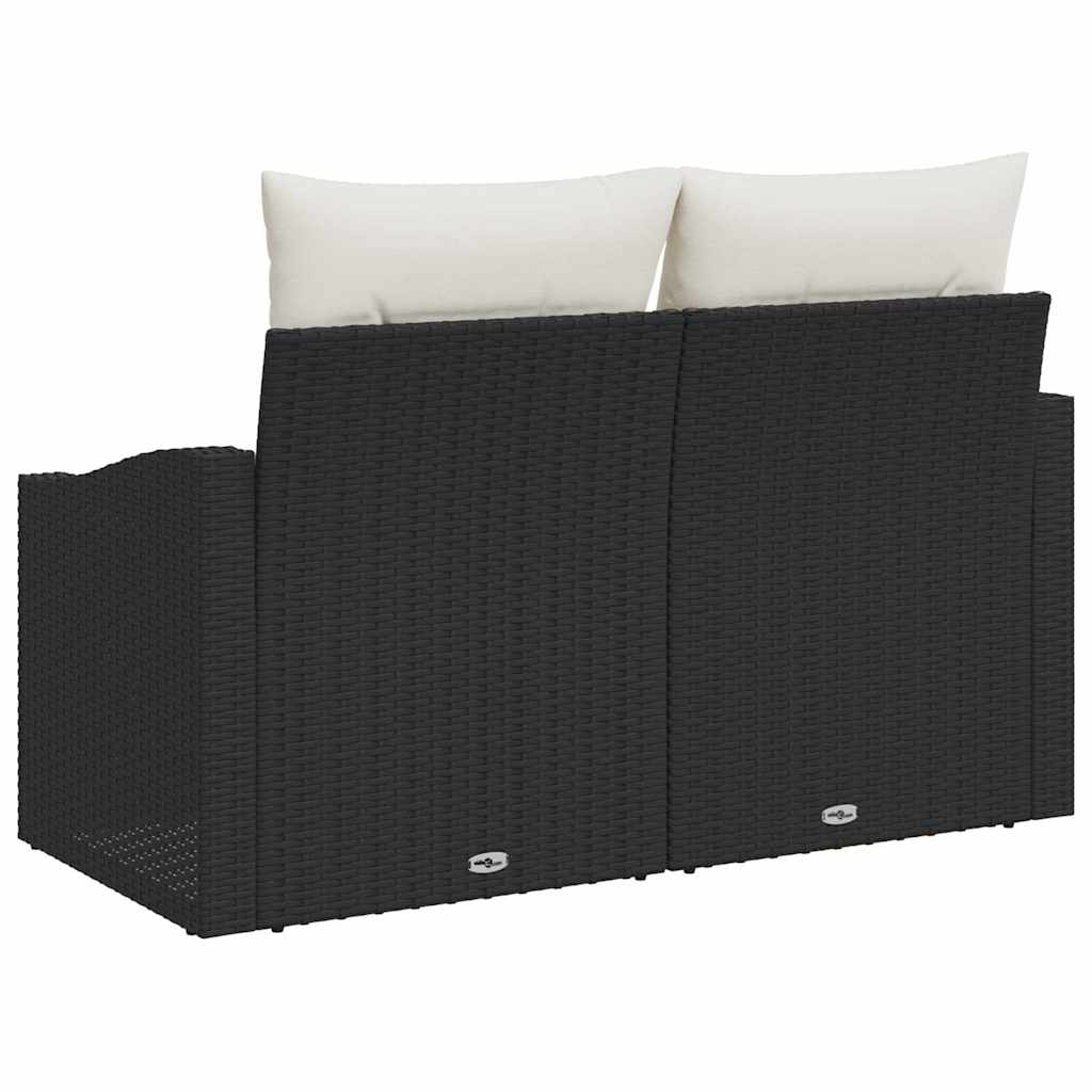 Havemøbelsofa med pude 123 x 62 x 69 cm polyrattan