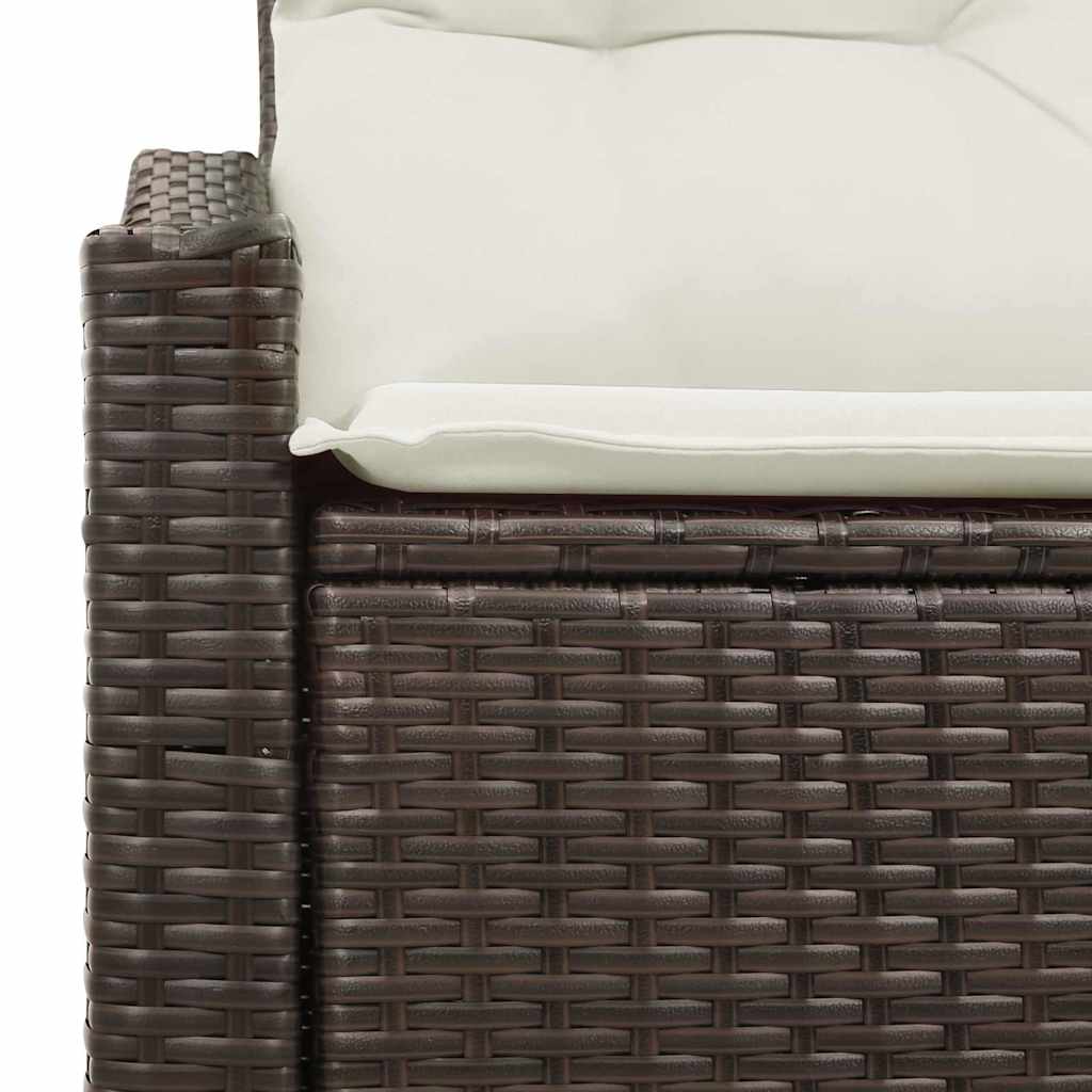 Havemøbelsofa med pude 123 x 62 x 69 cm polyrattan