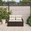 Havemøbelsofa med pude 123 x 62 x 69 cm polyrattan